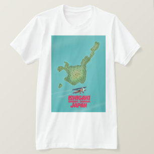Ishigaki Okinawa, Japan map T-Shirt