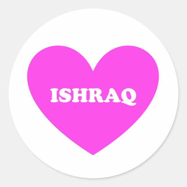 Ishraq Classic Round Sticker (Front)