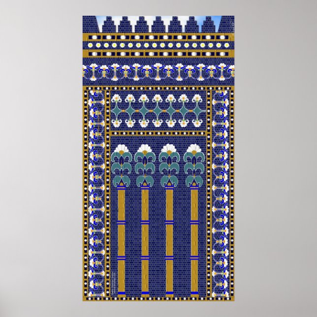 Ishtar Gate Wall of Flowers Print (Front)