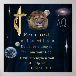 Isiah 41:10  Scripture Poster
