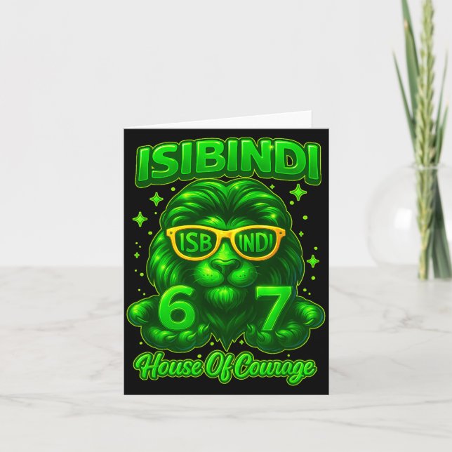 Isibindi House Of Courage School System 6 7 Funny  Card (Front)