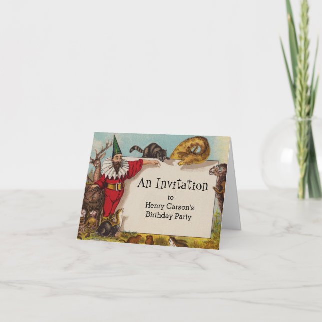 Isidore the Elf & and his Animals Note Card (Front)