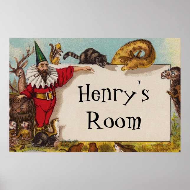 Isidore the Elf & his Animals Small Poster (Front)