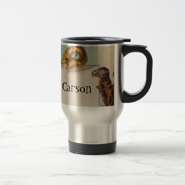 Isidore the Elf & his Animals Travel Mug (Right)