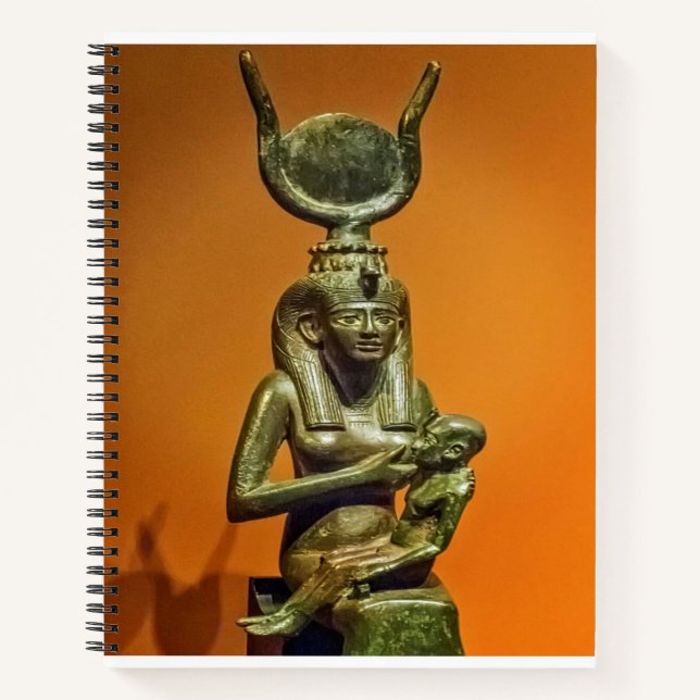 Isis(Auset) suckling Horus(Heru) Egypt(Kemet)  Notebook (Front)