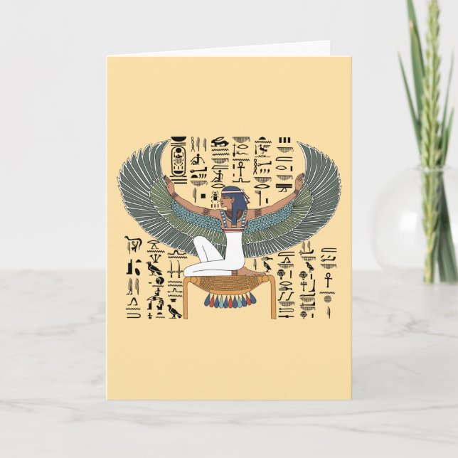  Isis God - Ancient Egyptian History  Card (Front)