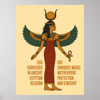 Isis God - Ancient Egyptian History Poster