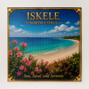 Iskele North Cyprus Beach Escape Memory Jigsaw Puzzle