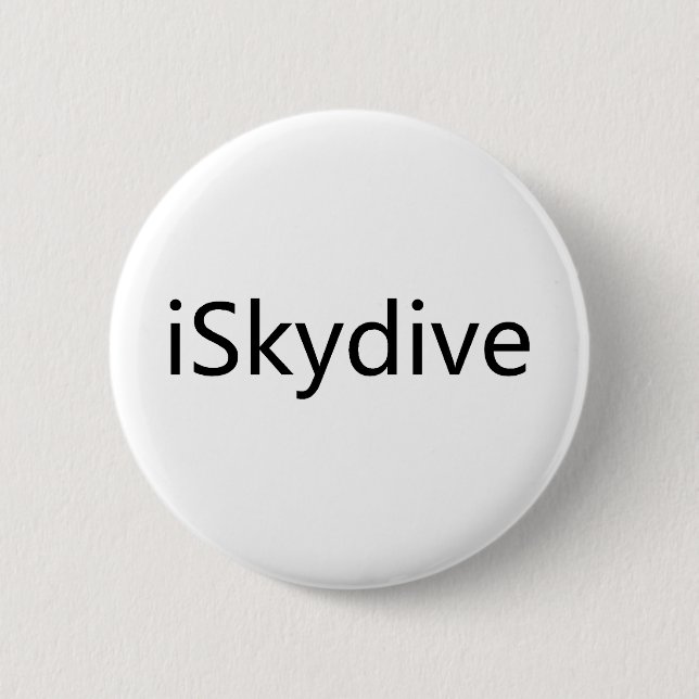 iSkydive 6 Cm Round Badge (Front)
