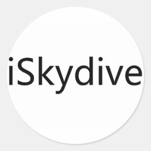 iSkydive Classic Round Sticker