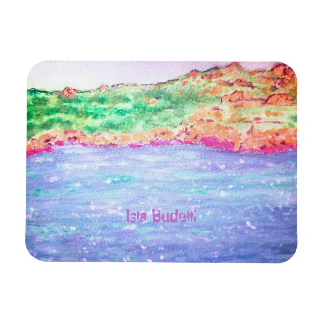 Isla Budelli Magnet (Horizontal)