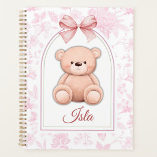 Isla Custom Pink Teddy Bear Nursery Design Planner