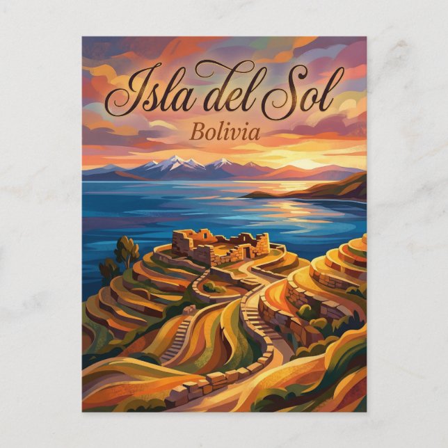 Isla del Sol Bolivia Postcard (Front)
