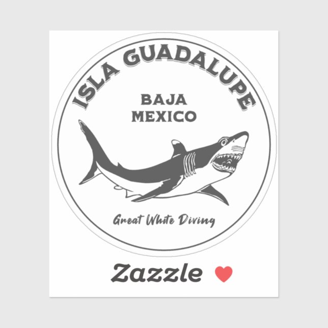 Isla Guadalupe Great White Shark v2 Diving (Sheet)