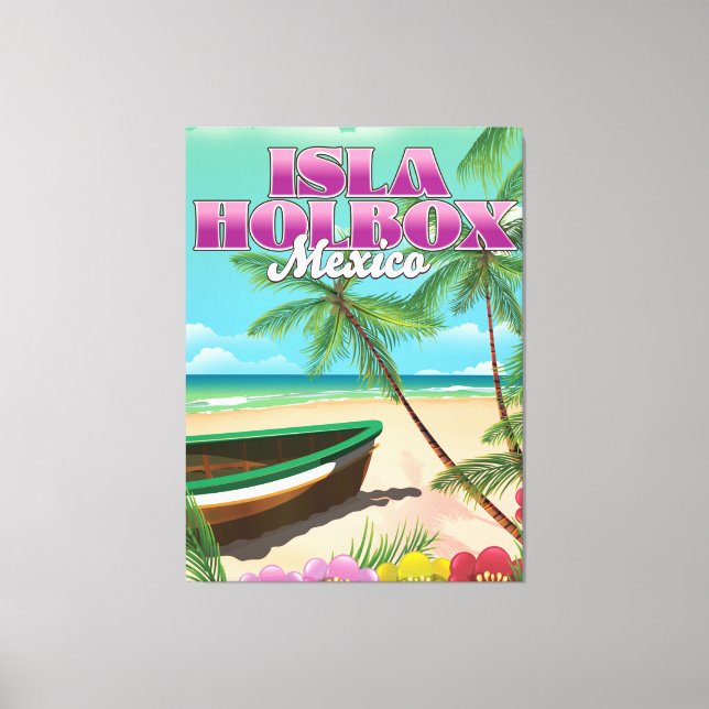 Isla Holbox Mexico Canvas Print (Front)