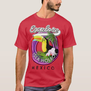 Isla Holbox Mexico travel patch T-Shirt