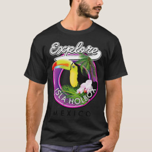 Isla Holbox Mexico travel patch T-Shirt