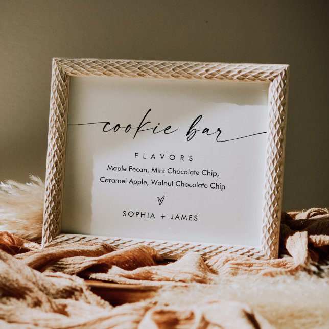 ISLA Minimalist Cookie Bar Wedding Favour Sign (Creator Uploaded)