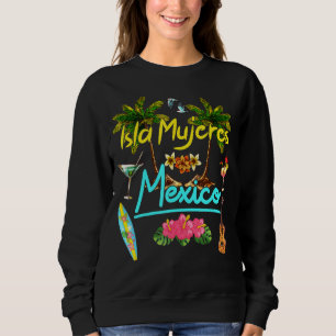 Isla Mujeres California Beach Summer Palm Sun Set  Sweatshirt