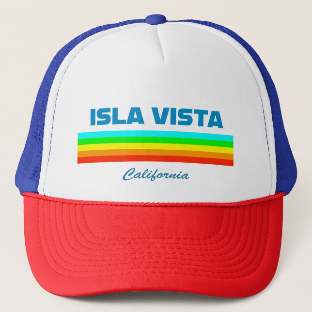 Isla Vista California hat. Trucker Hat (Front)