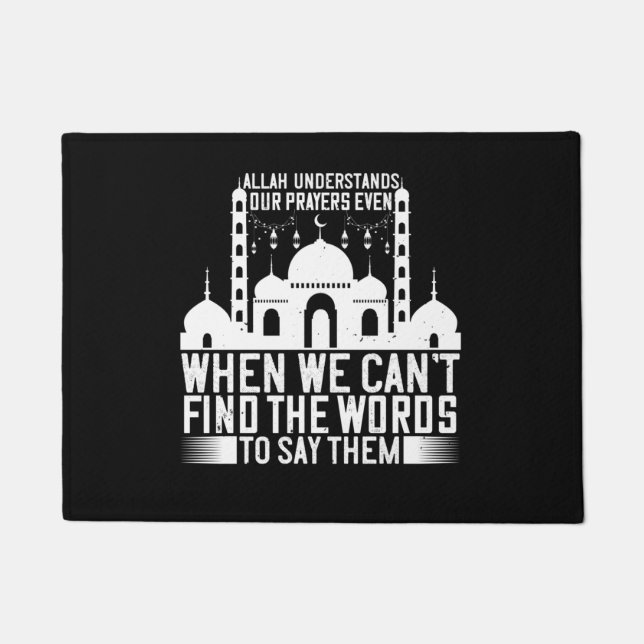 Islam - Allah Understands Our Prayers Doormat (Front)