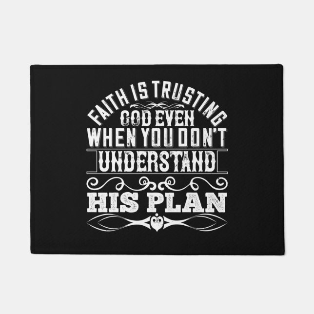 Islam - Faith Is Trusting God Doormat (Front)