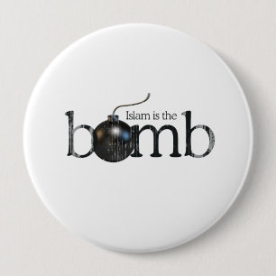 Islam is the bomb Faded.png 10 Cm Round Badge