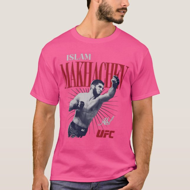 Islam Makhachev  Retro Bitmap Style T-Shirt (Front)