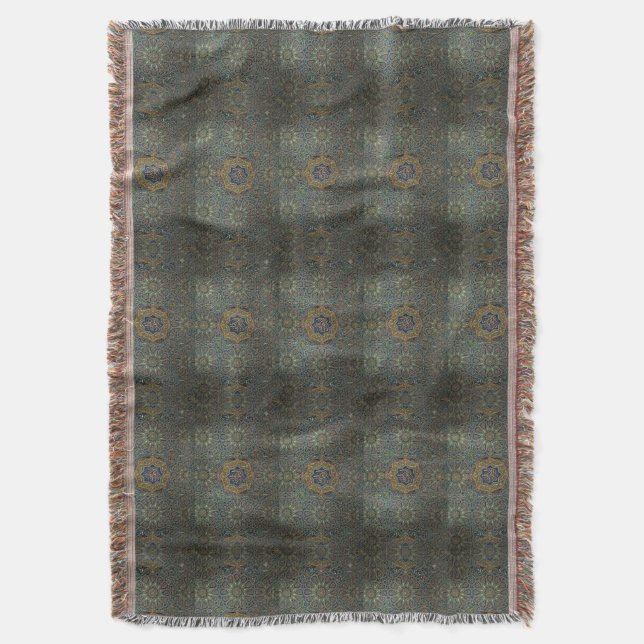 Islam Pattern Throw Blanket (Front Vertical)