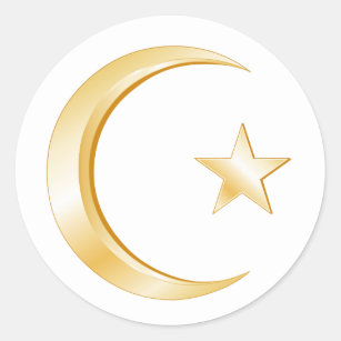 Islam Symbol Classic Round Sticker