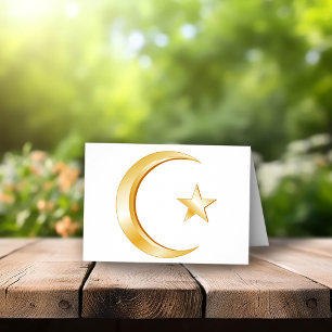 Islam Symbol Folded Greeting Card