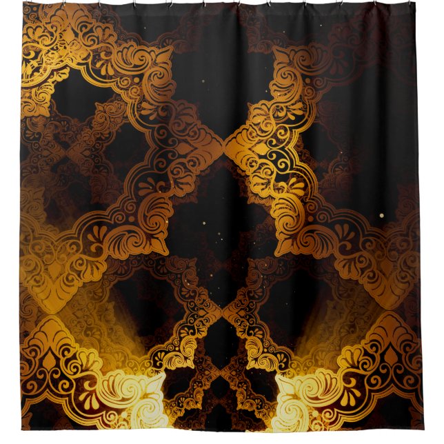 Islamic 3D: Ramadan Festival Background. Shower Curtain (Front)