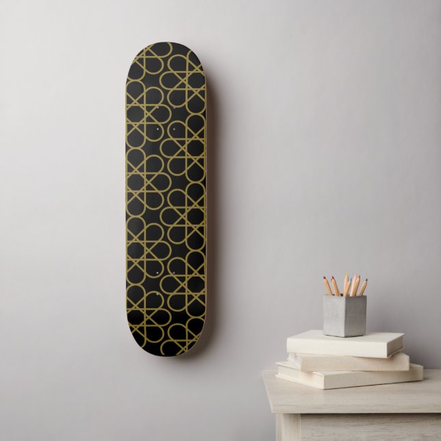 Islamic Arabic Geometric Pattern Design Vintage   Skateboard (Wall Art)