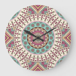 Islamic Art: Vintage Decorative Seamless Large Clock