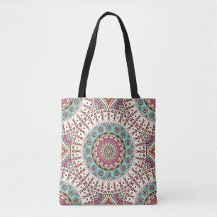 Islamic Art: Vintage Decorative Seamless Tote Bag