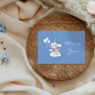 Islamic Baby Boy Aqiqah Thank You Card