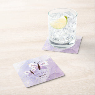 Islamic Baby Girl Aqeeqah Paper Coasters