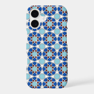 Islamic Blue White Moroccan Geometric Pattern
