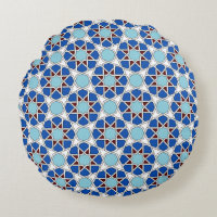Islamic Blue White Moroccan Geometric Pattern