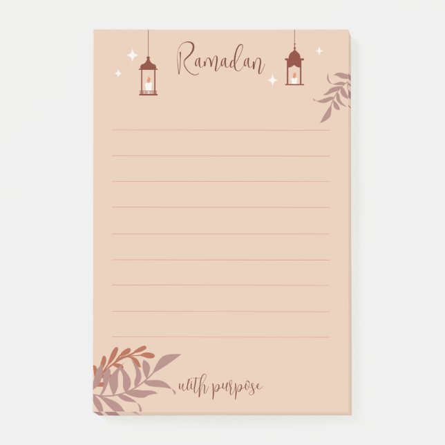 Islamic Boho Ramadan  Post-it Notes (Front)
