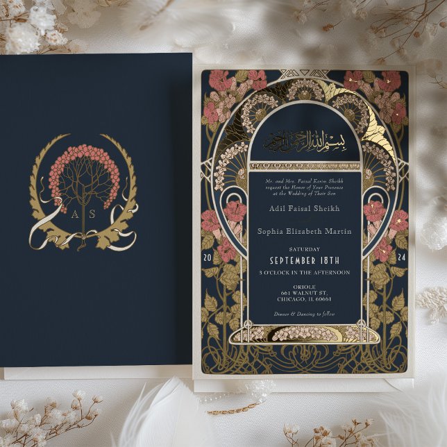 Islamic Burgundy Wedding Art Nouveau (Creator Uploaded)