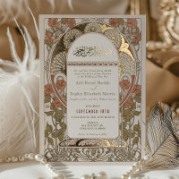 Islamic Fall Burnt Orange Gold Arab Wedding