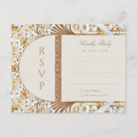 Islamic Floral Elegance RSVP Card