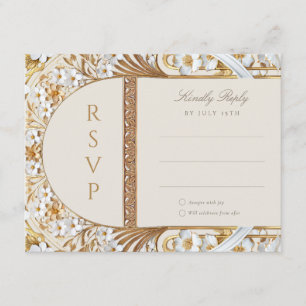 Islamic Floral Elegance RSVP Card