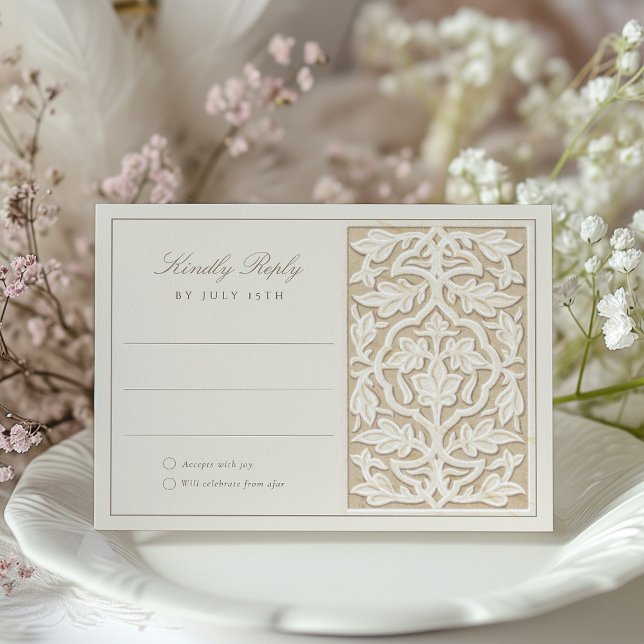 Islamic Floral Elegance RSVP Card (Creator Uploaded)
