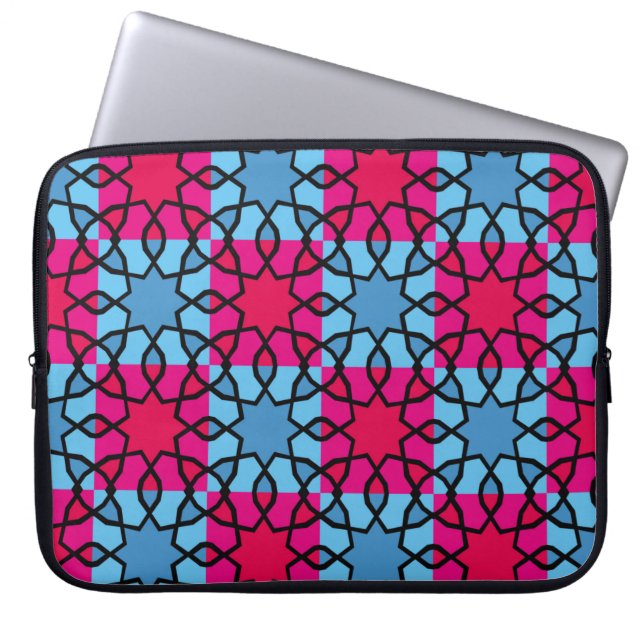 Islamic geometric motifs, which are very niceabstr laptop sleeve (Front)