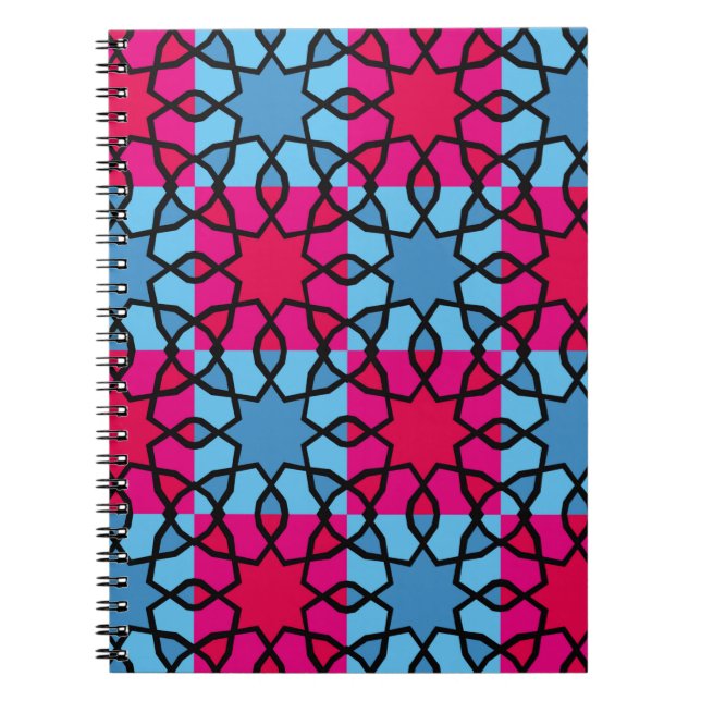Islamic geometric motifs, which are very niceabstr notebook (Front)
