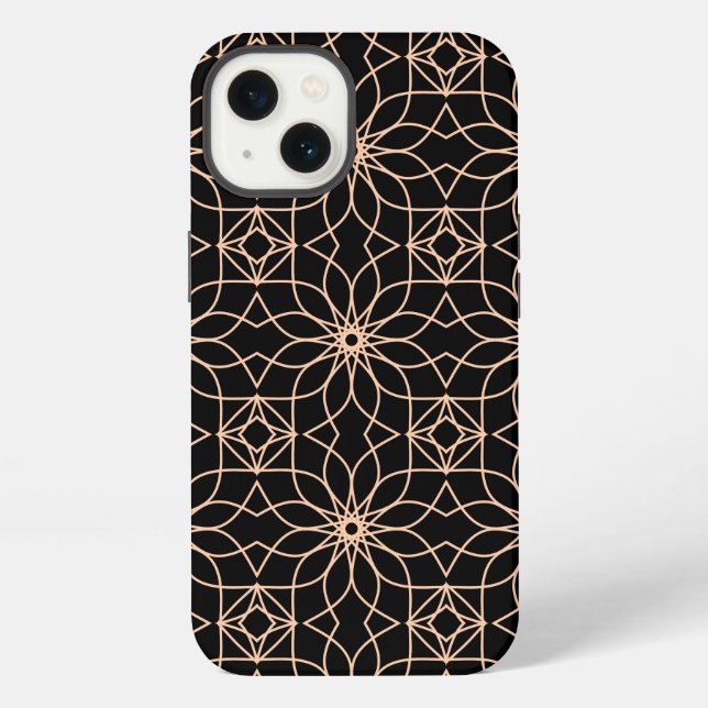 Islamic Geometric Pattern Arabic Art  iPhone Case (Back)