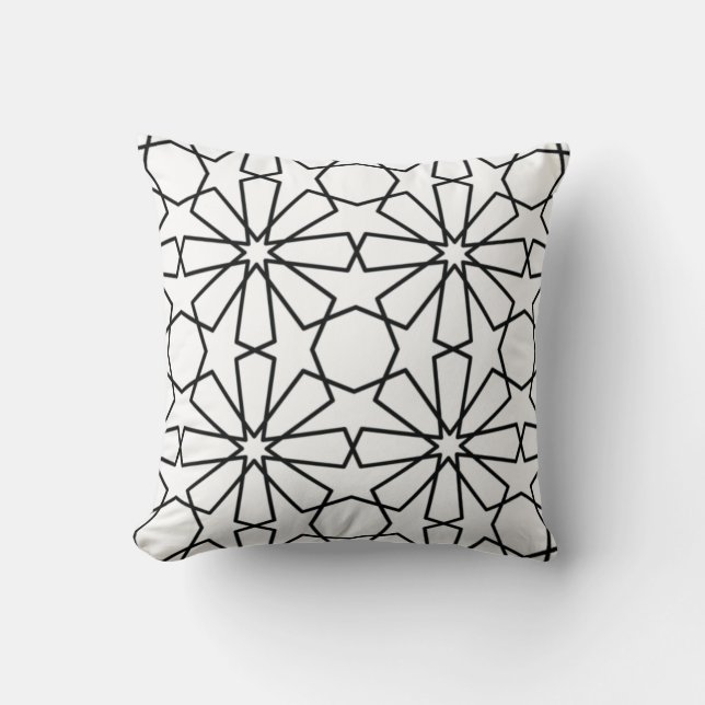 Islamic Geometric Pattern  Arabic Design    Cushion (Front)