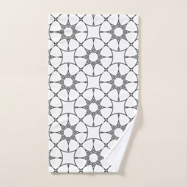 Islamic Geometric Pattern  Arabic Design Cute    Hand Towel (Hand Towel)